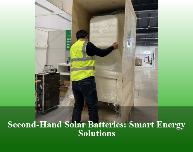 Second-Hand Solar Batteries: Smart Energy Solutions